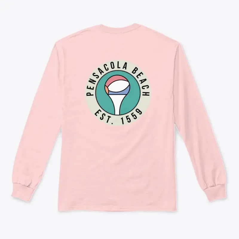 Pensacola Beach Ball Long Sleeve Tee